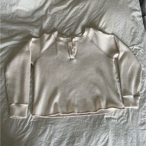 cream knit top